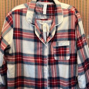 Stars Above by Macy’s Plaid Women's Pajama Set - Red, Blue, Green and White